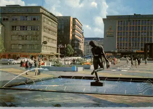 4300 ESSEN, Gildenplatz, Wasserspiele, 1963