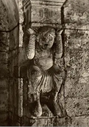 3308 KÖNIGSLUTTER, Stiftskirche, Kreuzgang, Germanische Gottheit