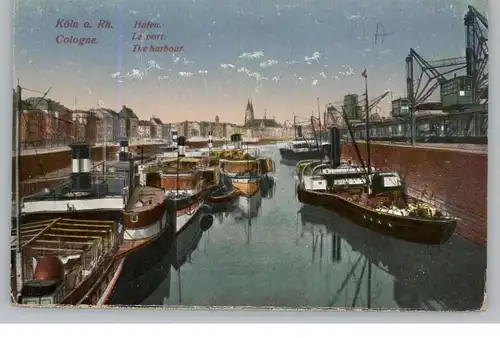 5000  KÖLN, Hafen mit Dampfern der Köln - Düsseldorfer, 1925