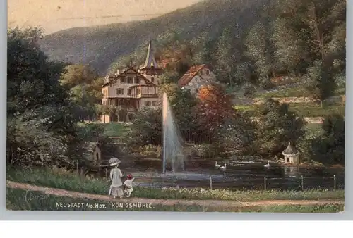 6730 NEUSTADT - HAARDT, Königsmühle, Künstler-Karte TUCK - Oilette, 1919