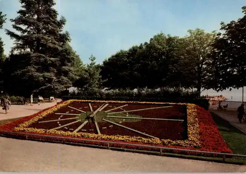 CH 1000 LAUSANNE - OUCHY VD, L'horloge fleurie / Blumenuhr / flower clock