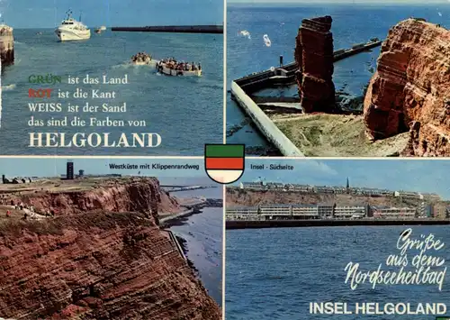 2192 HELGOLAND, Grüsse aus...., Schiffspost MS FIRST LADY