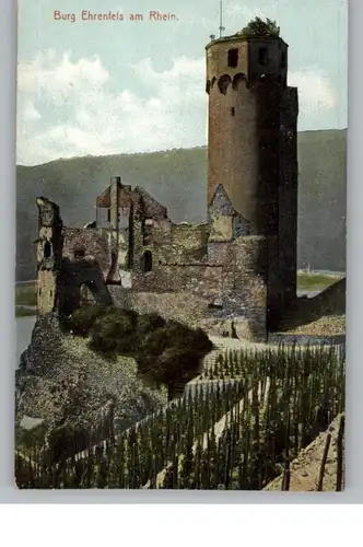 6220 RÜDESHEIM, Burg Ehrenfels, Weinbau, Verlag Fischer Bingen