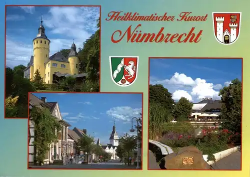 5223 NÜMBRECHT, Mehrbild-AK, Stadtwappen