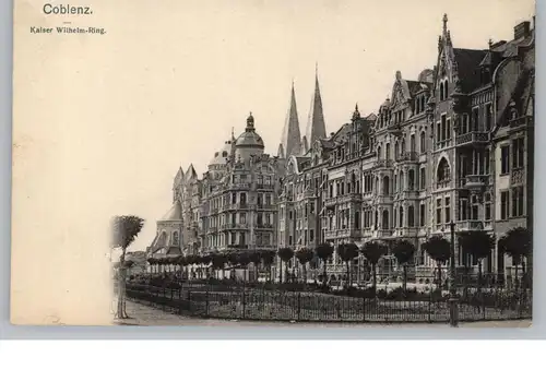 5400 KOBLENZ, Kaiser Wilhelm Ring, ca. 1905, Verlag Ullmann