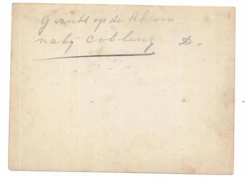 5407 BOPPARD, Photo eine belg. Soldaten, vermutlich 20er Jahre, 10 x 8,3 cm