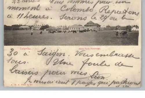 SRI LANKA / CEYLON - COLOMBO, Galle Face Panorama, 1902