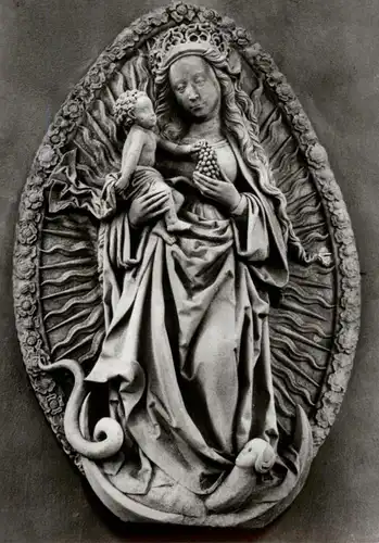 4500 OSNABRÜCK, Dom St. Peter, Maria mit Kind im Rosenkranz