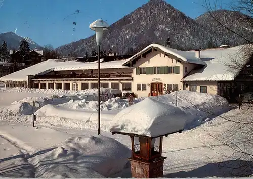 8222 RUHPOLDING, Wetterhäuschen vor dem Kurhaus