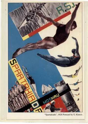 KÜNSTLER / Artist - GUSTAV KLUTSIS, Spartakiada Moskau, Konstruktivismus, Ausstellung New York 1992