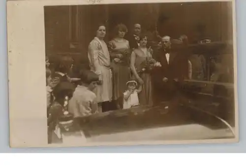 HOCHZEIT, 7 Photo-AK vom Standesamt bis zur Feier im Restaurant, Photograph Leendertz Köln-Mülheim - Düsseldorf