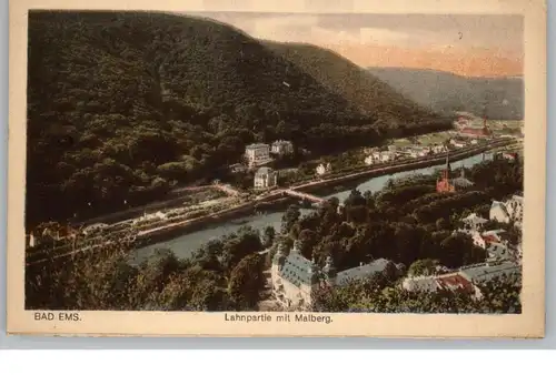 5427 BAD EMS, Lahnpartie mit Malberg