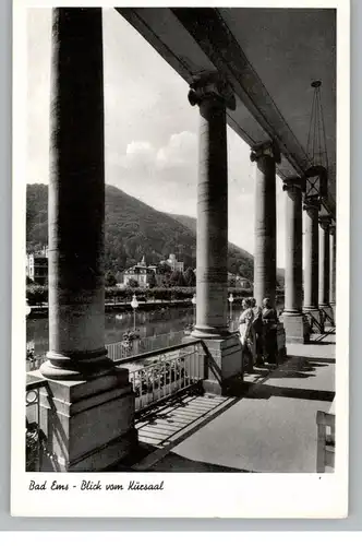 5427 BAD EMS, Blick vom Kursaal, 1952