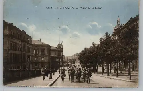 6500 MAINZ, Bahnhofsplatz, franz. Soldaten