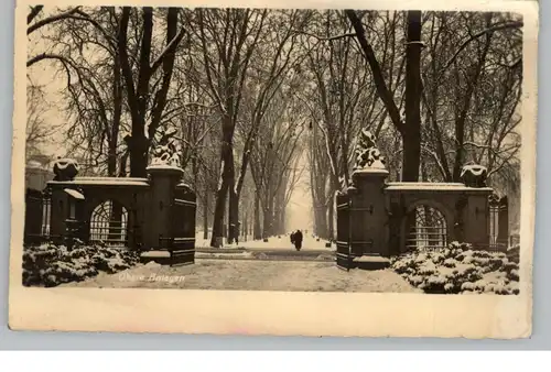 7000 STUTTGART, Obere Anlagen im Schnee, 1941