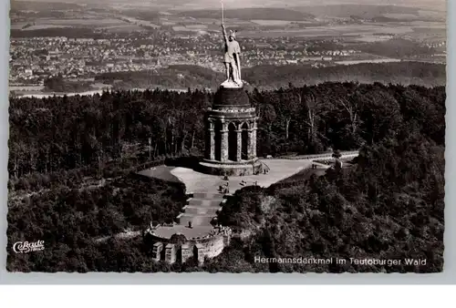 4930 DETMOLD, Hermannsdenkmal, Luftaufnahme 1958