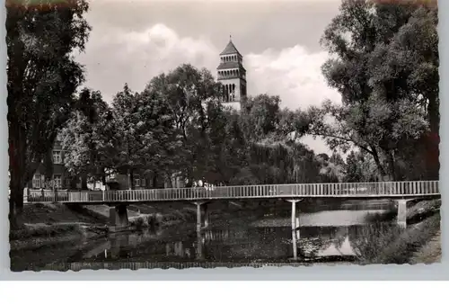 7640 KEHL, Am alten Rhein, kath. Kirche, 1957