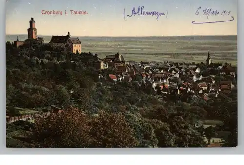 6242 KRONBERG, Blick über den Ort, 1919