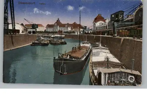 4000 DÜSSELDORF, Rheinhafen, Frachtschiffe, 1919