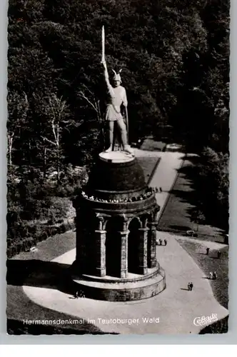 4930 DETMOLD, Hermannsdenkmal, Luftaufnahme 1957