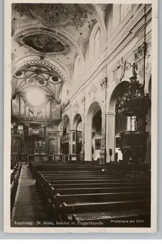 8900 AUGSBURG, St. Annakirche, Fuggerkapelle, Orgel