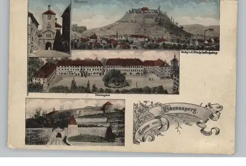 7144 ASPERG, Gruss aus Hohenasperg, 1916