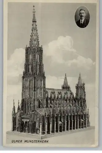 7900 ULM, Ulmer Münster erbaut aus Streichhölzern durch J. Dielens Halsteren - Belgien in rd. 5000 Std., min. Einriss