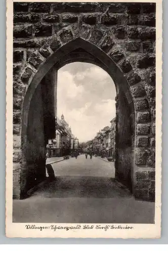 7730 VILLINGEN, Blick durch das Bickentor