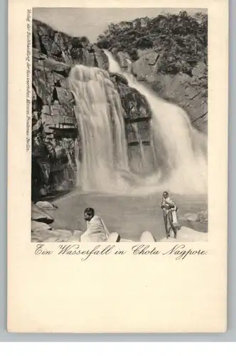 INDIA - JHARKAND - CHOTA NAGPUR, Wasserfall / waterfall, Verlag Gossnersche Mission, ca, 1905