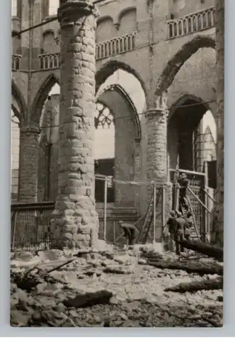 ZUID-HOLLAND - ROTTERDAM, Oorlog / Zerstörungen 2.Weltkrieg Interieur Groote St Laurenskerk, Mei 1940