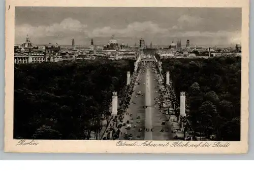 1000 BERLIN - TIERGARTEN, Ostwestachse zum Brandenburger Tor im NS-Festschmuck