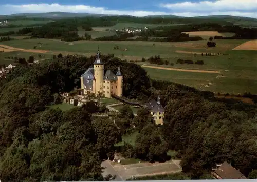 5223 NÜMBRECHT, Schloß Homburg. Luftaufnahme