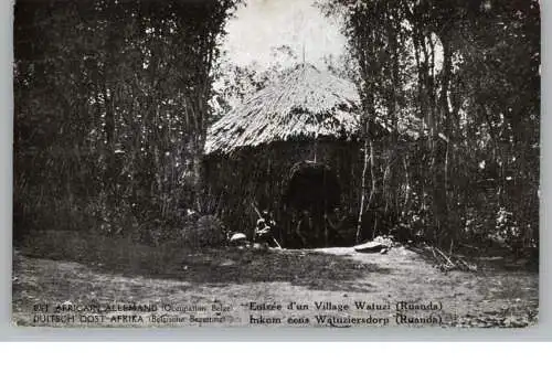 DEUTSCHE KOLONIEN - DEUTSCH OST-AFRIKA- RUANDA unter belgischer Besetzung, Watuzidorf