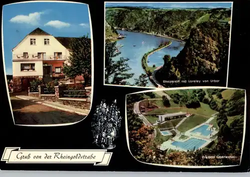 6531 NIEDERBURG, / Oberwesel, Gasthaus Zum Jägerhaus, Freibad Oberwesel, Loreley