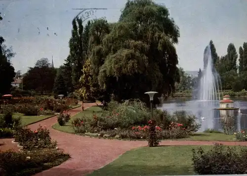 6660 ZWEIBRÜCKEN, Rosengarten, Blick auf den gr. Weiher
