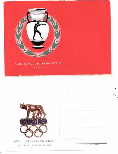 OLYMPIA 1960 ROMA / ROM, Doppelkarte