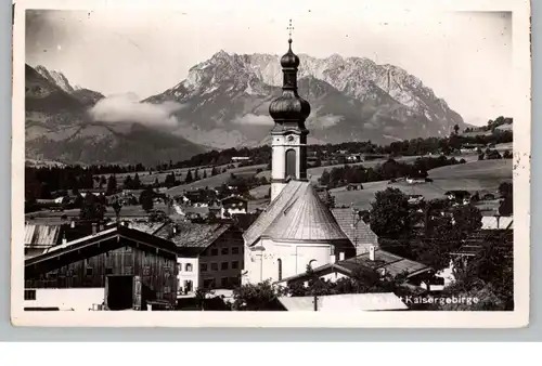 8216 REIT IM WINKEL, Blick über den Ort auf das Kaisergebirge, 1952