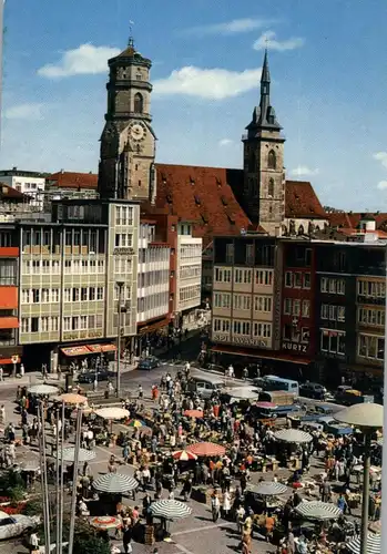 7000 STUTTGART, Marktplatz, Wochenmarkt