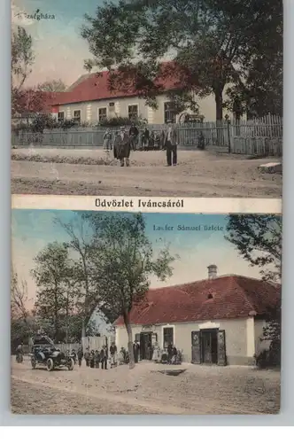 UNGARN - IVANCSA (Fejer), Samuel Laufer Lebensmittel / Judaica, Oldtimer, 1915