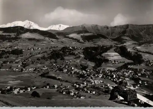 F 74130 MEGEVE, Le Mont d'Arbois et le Mont Blanc