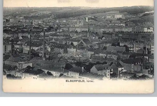 5600 WUPPERTAL - ELBERFELD, Blick über den Ort, 1905