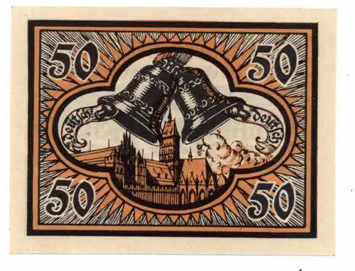 WESTPREUSSEN - MARIENBURG / MALBORK, Notgeld 1920 Volksabstimmung 50 Pfennig