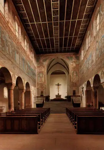 7752 INSEL REICHENAU - OBERZELL, Kirche St. Georg, Wandgemälde 10. Jhd.