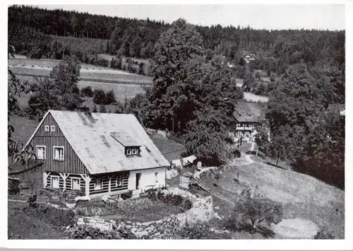 NIEDER - SCHLESIEN - NIEDER-SCHREIBERHAU / SZKLARSKA POREBA, Umgebindehäuser, Nachkriegskarte