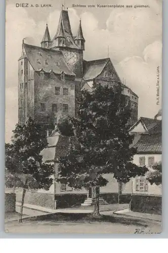 6252 DIEZ,  Schloss, Blick vom Kasernenplatz, 1907