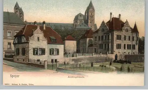 6720 SPEYER, Archivgebäude, ca. 1905, Schaar & Dathe