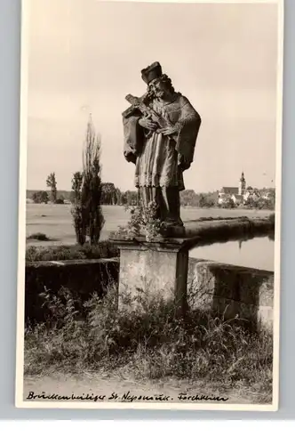 8550 FORCHHEIM, Brückenheiliger St. Nepomuk