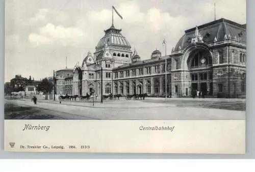 8500 NÜRNBERG, Centralbahnhof, Droschken,1904, Verlag Trenkler