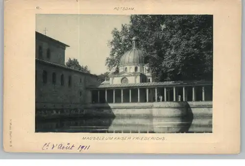 0-1500 POTSDAM, Mausoleum Kaiser Friedrichs, 1911