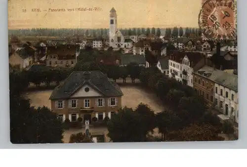 7640 KEHL, Blick vom Rathaus, 1929